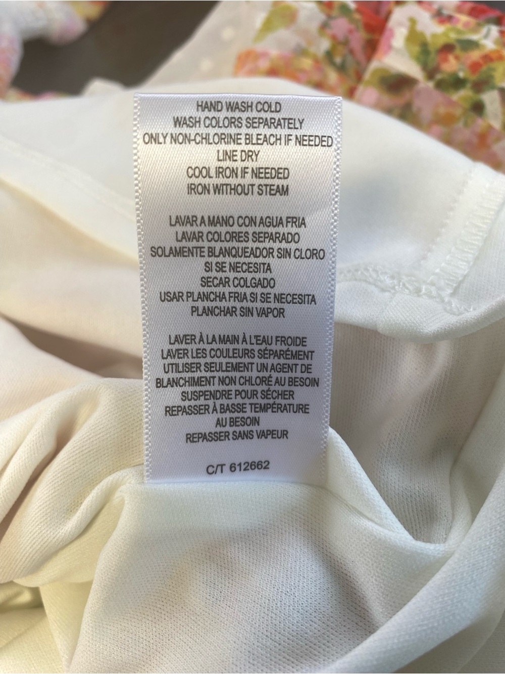 Taylor‎ White Floral Dot Chiffon Maxi Dress with Pink & Orange Blooms size 4 - Picture 6 of 9